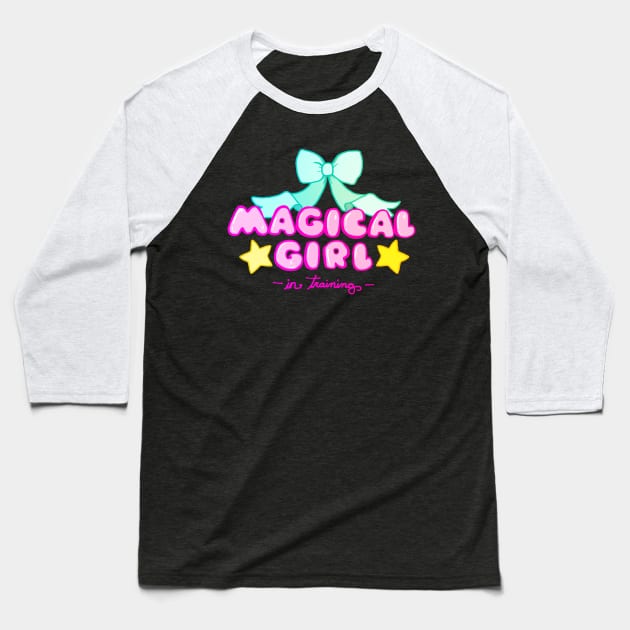 Magical Girl in Training Baseball T-Shirt by paintdust